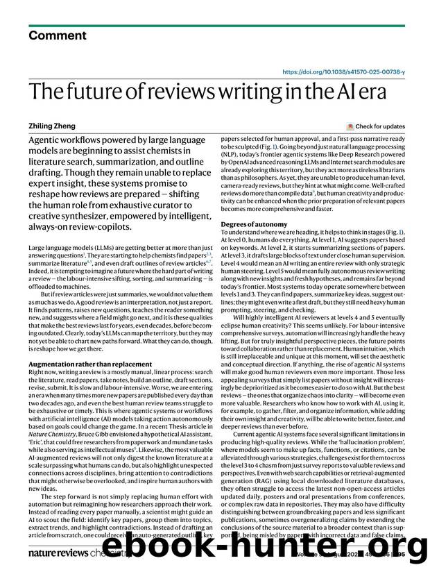 The future of reviews writing in the AI era by Zhiling Zheng