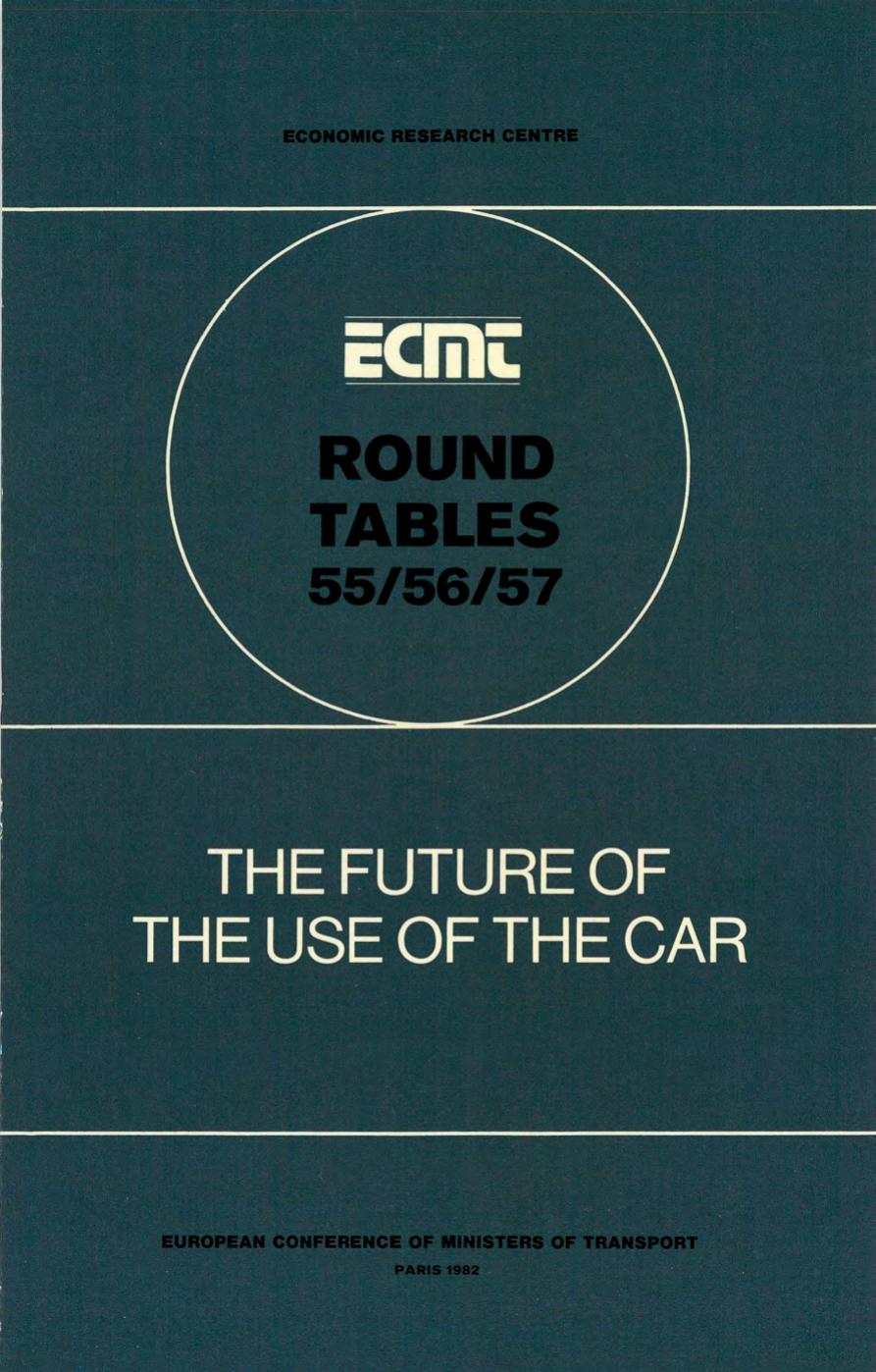 The future of the use of the car - interrelationships between car use and changing space - time patterns. by OECD