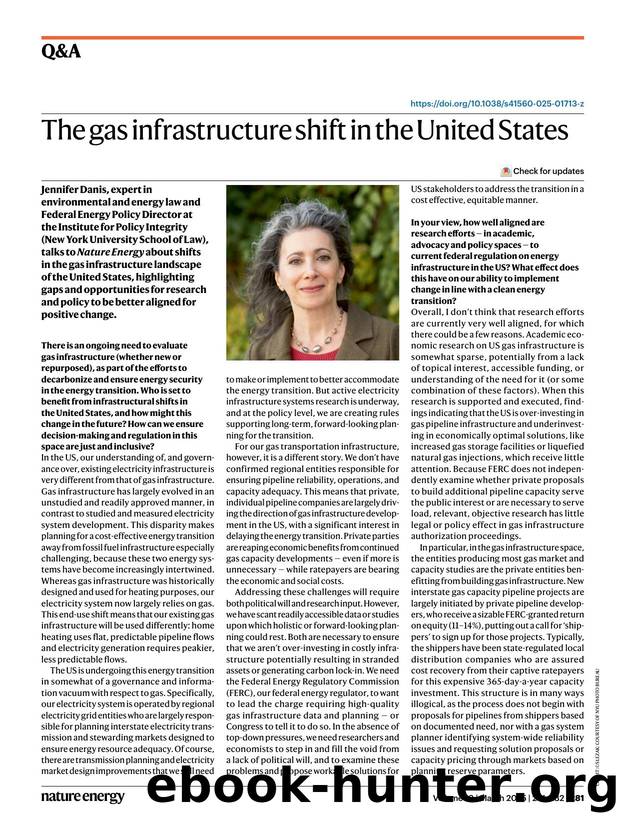 The gas infrastructure shift in the United States by Silvana Lakeman