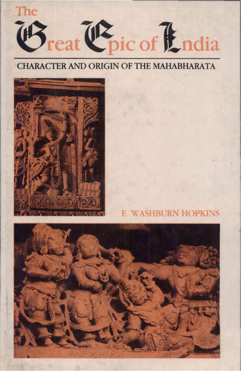 The great epic of India, etc. (Reprinted.) by Hopkins Edward Washburn