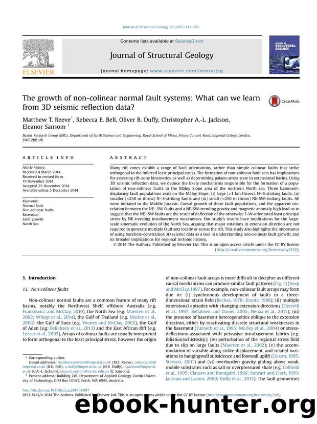 The growth of non-colinear normal fault systems; What can we learn from 3D seismic reflection data? by Matthew T. Reeve & Rebecca E. Bell & Oliver B. Duffy & Christopher A.-L. Jackson & Eleanor Sansom
