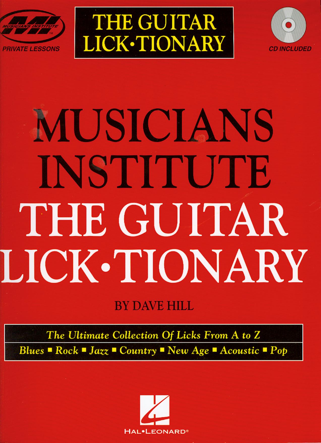 The guitar lick-tionary by Dave Hill