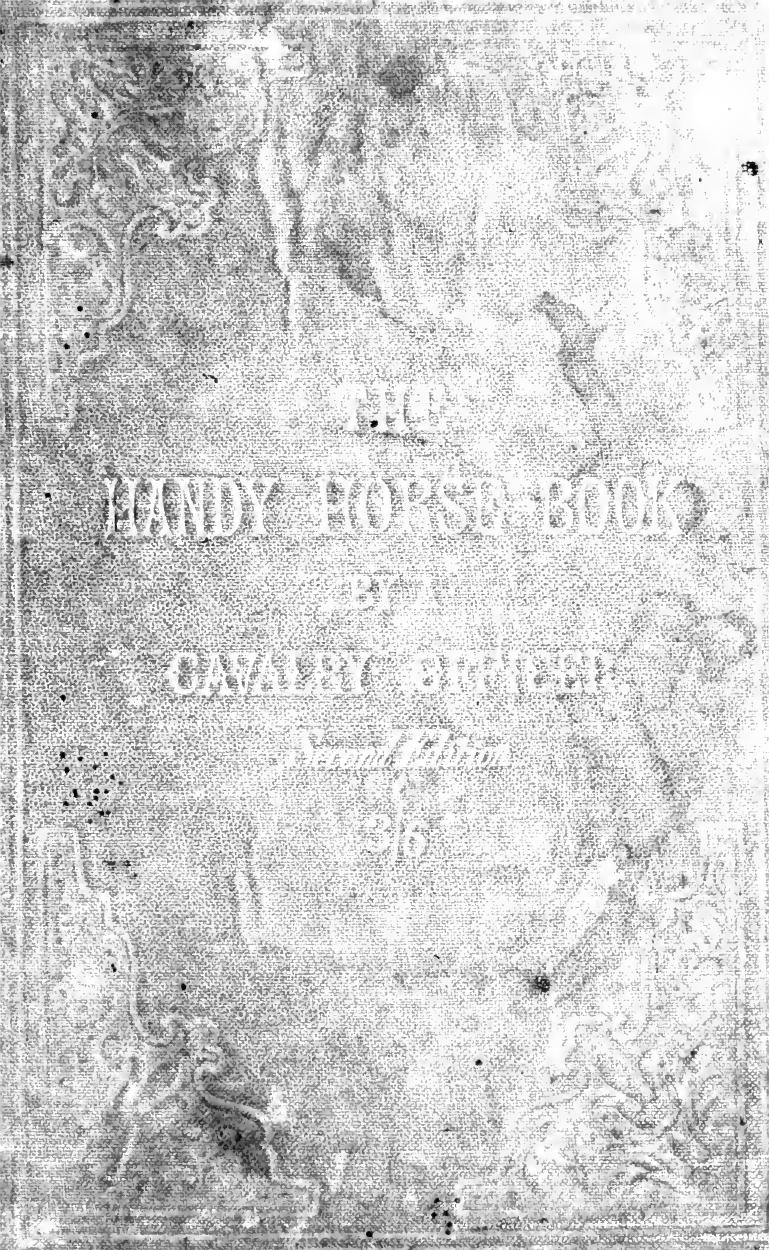 The handy horse-book : or, Practical instructions in driving, riding, and general care and management of horses by Mahon Maurice Hartland