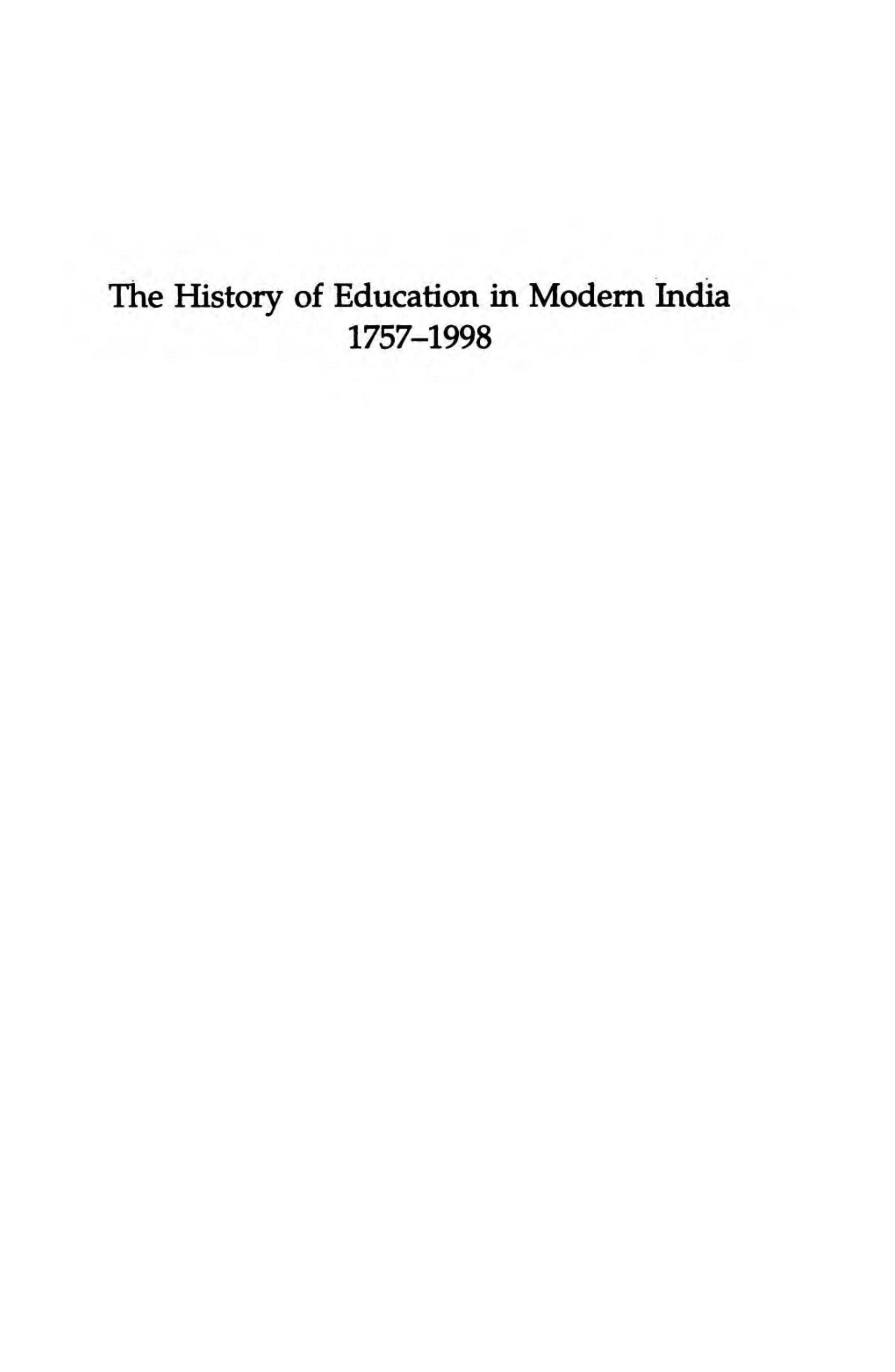 The history of education in modern India, 1757-1998 by Suresh Chandra Ghosh