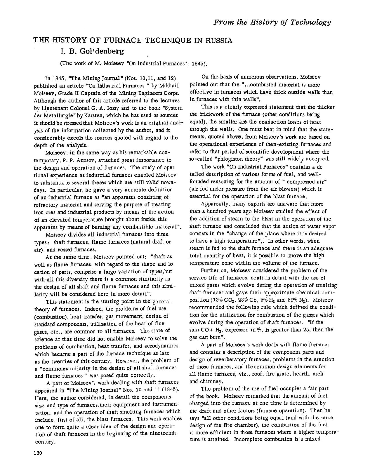 The history of furnace technique in Russia by Unknown