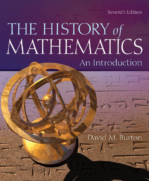 The history of mathematics by Burton D