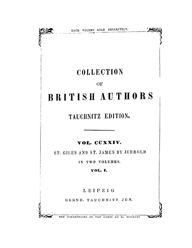 The history of st giles and st james in 2 vol. vol. 1 by 1852
