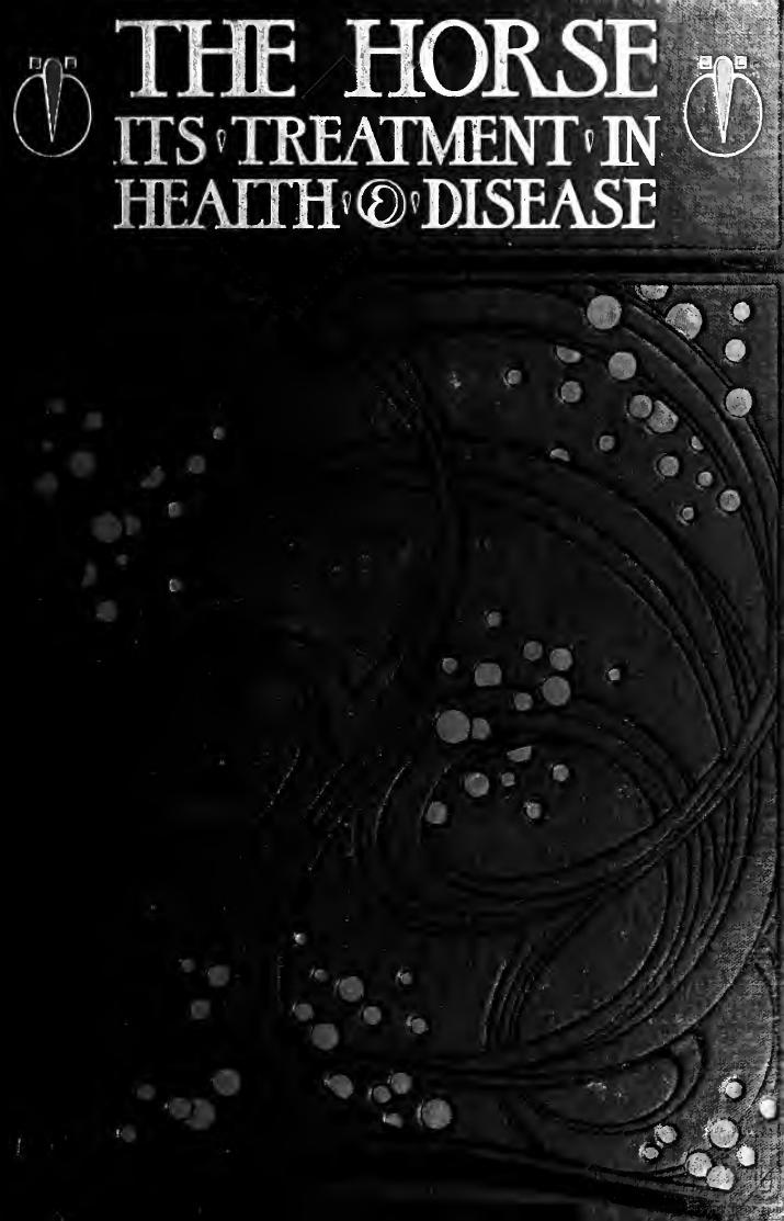 The horse, its treatment in health and disease with a complete guide to breeding, training and management by Axe J. Wortley
