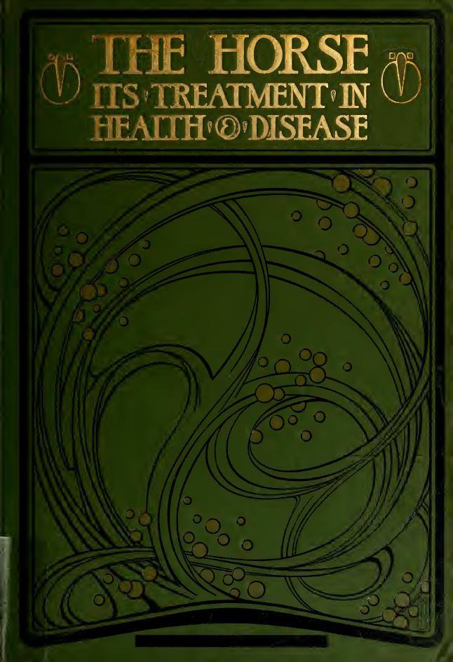 The horse: its treatment in health and disease, with a complete guide to breeding training and management. Volume 3 by Axe Wortley J
