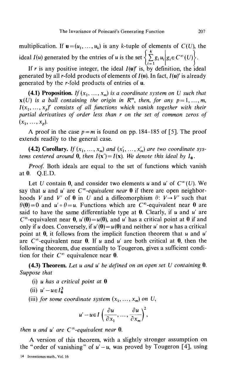 The invariance of Poincaré's generating function for canonical transformations by Unknown