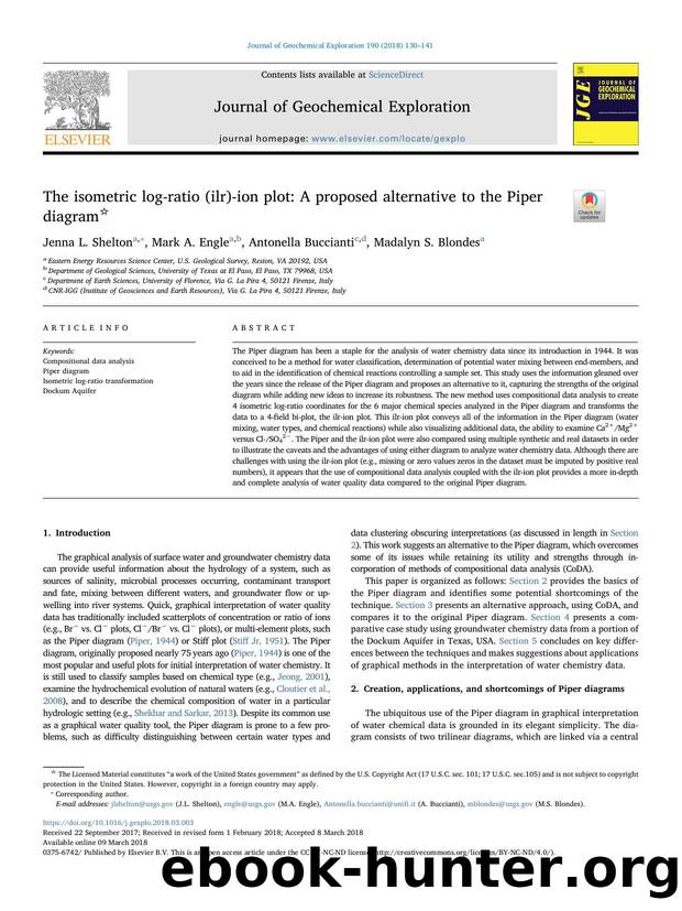 The isometric log-ratio (ilr)-ion plot_ A proposed alternative to the Piper diagram by Jenna L. Shelton & Mark A. Engle & Antonella Buccianti & Madalyn S. Blondes