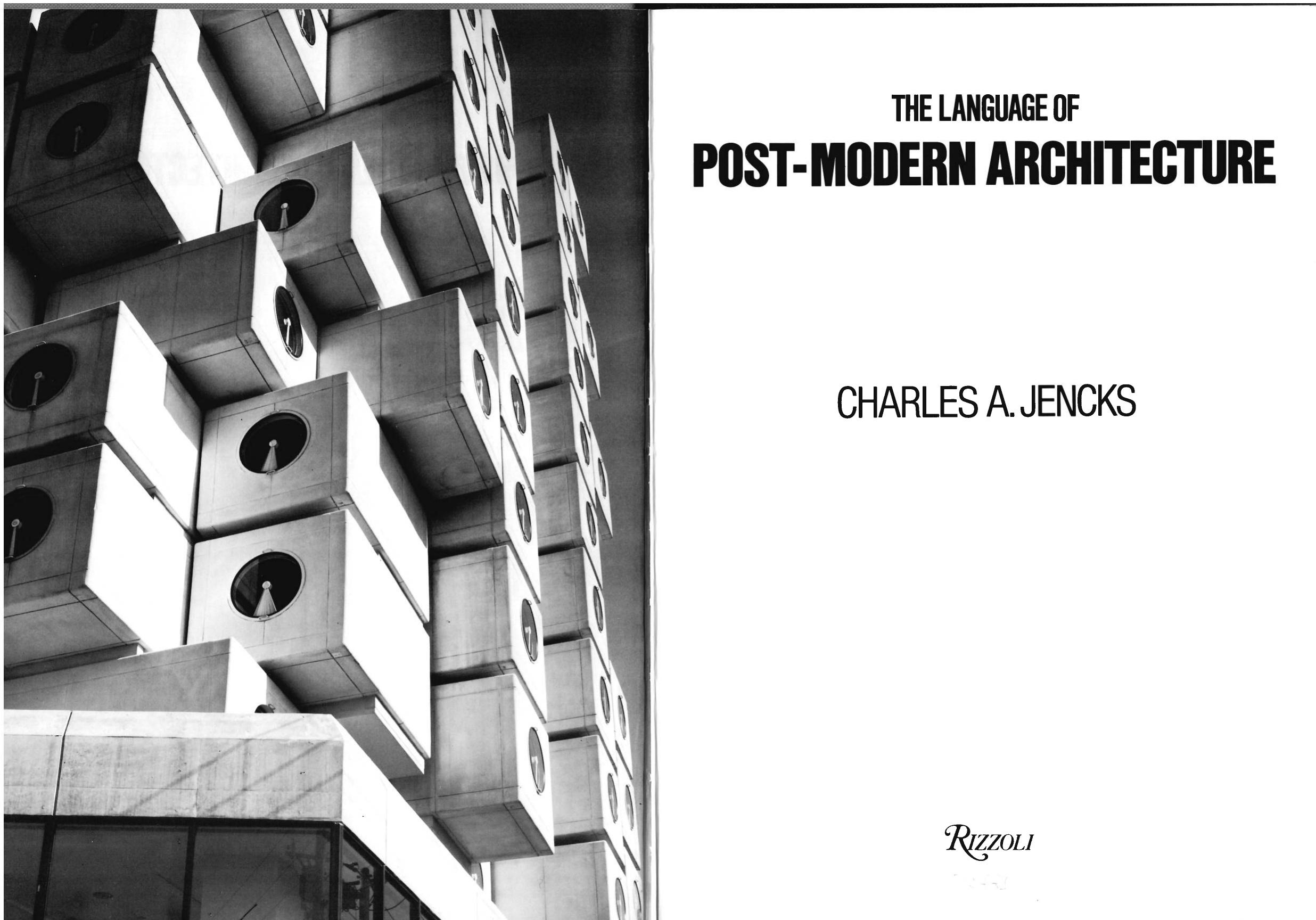 The language of post-modern architecture by Charles Jencks