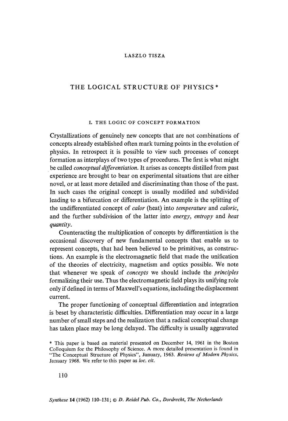 The logical structure of physics by Unknown