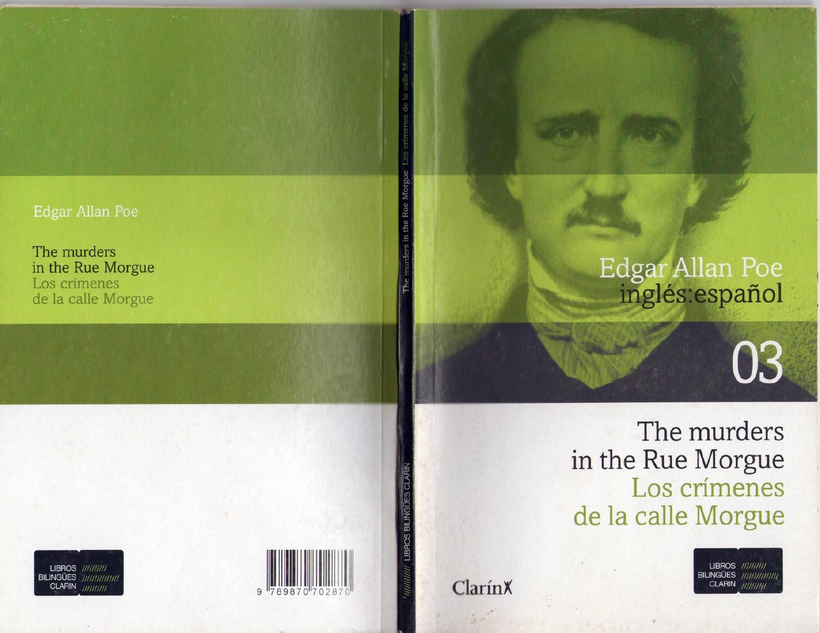 The murders in the Rue Morgue - Los crÃ­menes de la calle Morgue. Bilingual English and Spanish by Edgar Alan Poe