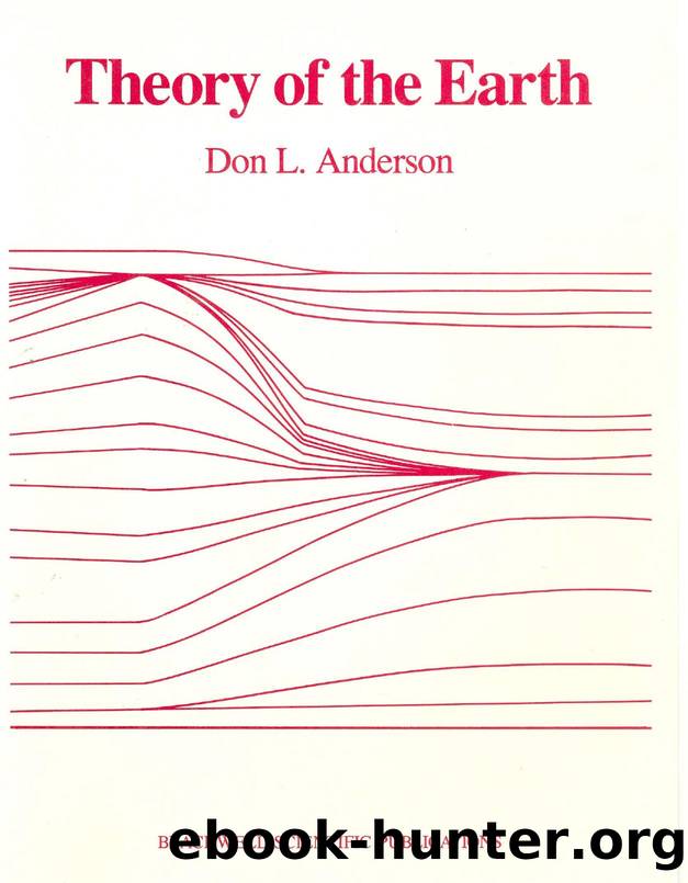 The new theory of the Earth by Don L. Anderson