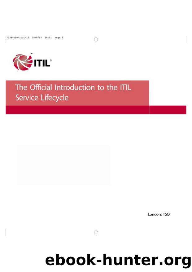 The official introduction to the ITIL service lifecycle by CuongNM