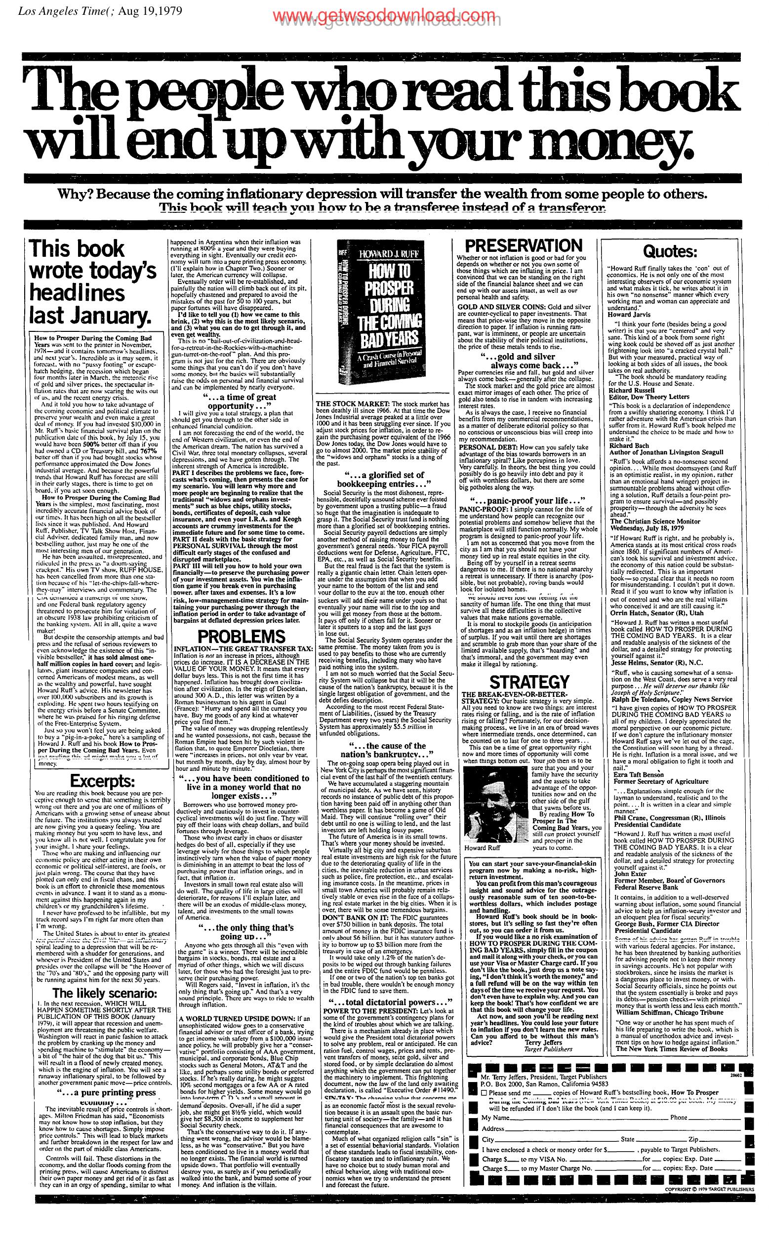 The people who read this book will end up with your money by Unknown