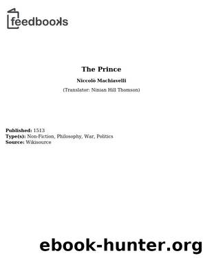 The prince by Niccolò Machiavelli & Peter E. Bondanella