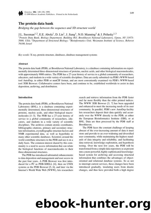 The protein data bank by Unknown