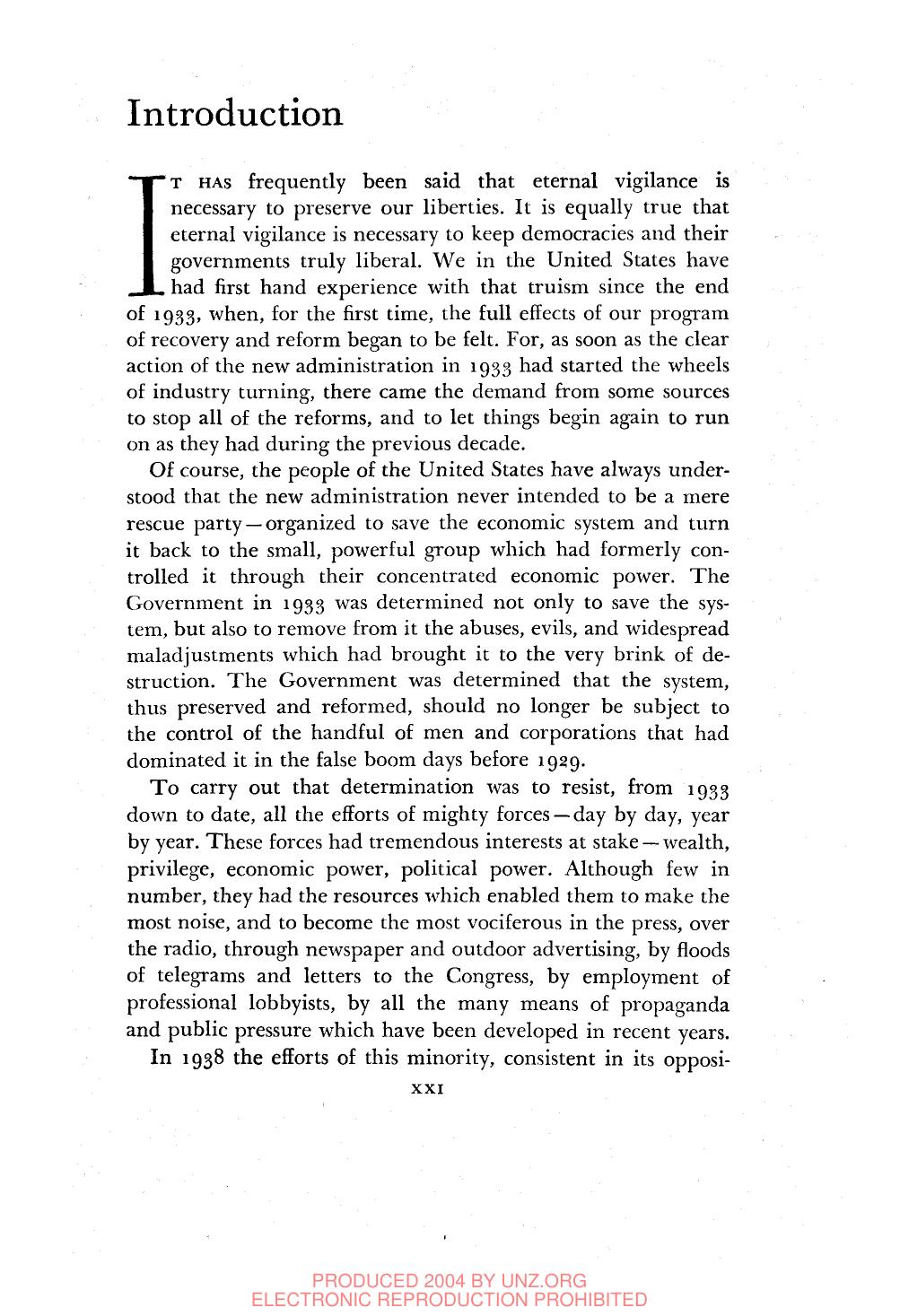 The public papers and addresses of Franklin D. Roosevelt. 1938 volume, The continuing struggle for liberalism. by coll