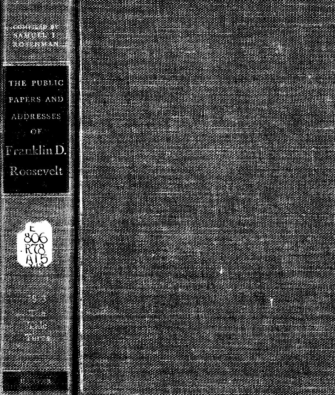 The public papers and addresses of Franklin D. Roosevelt. 1943 volume, The tide turns. by coll