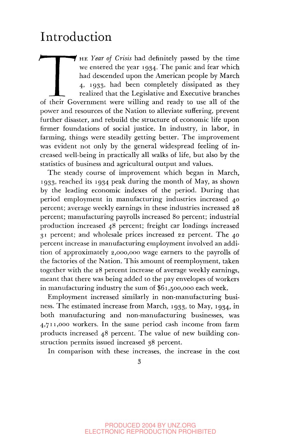 The public papers and addresses of Franklin D. Roosevelt. Volume three, The advance of recovery and reform, 1934. by coll