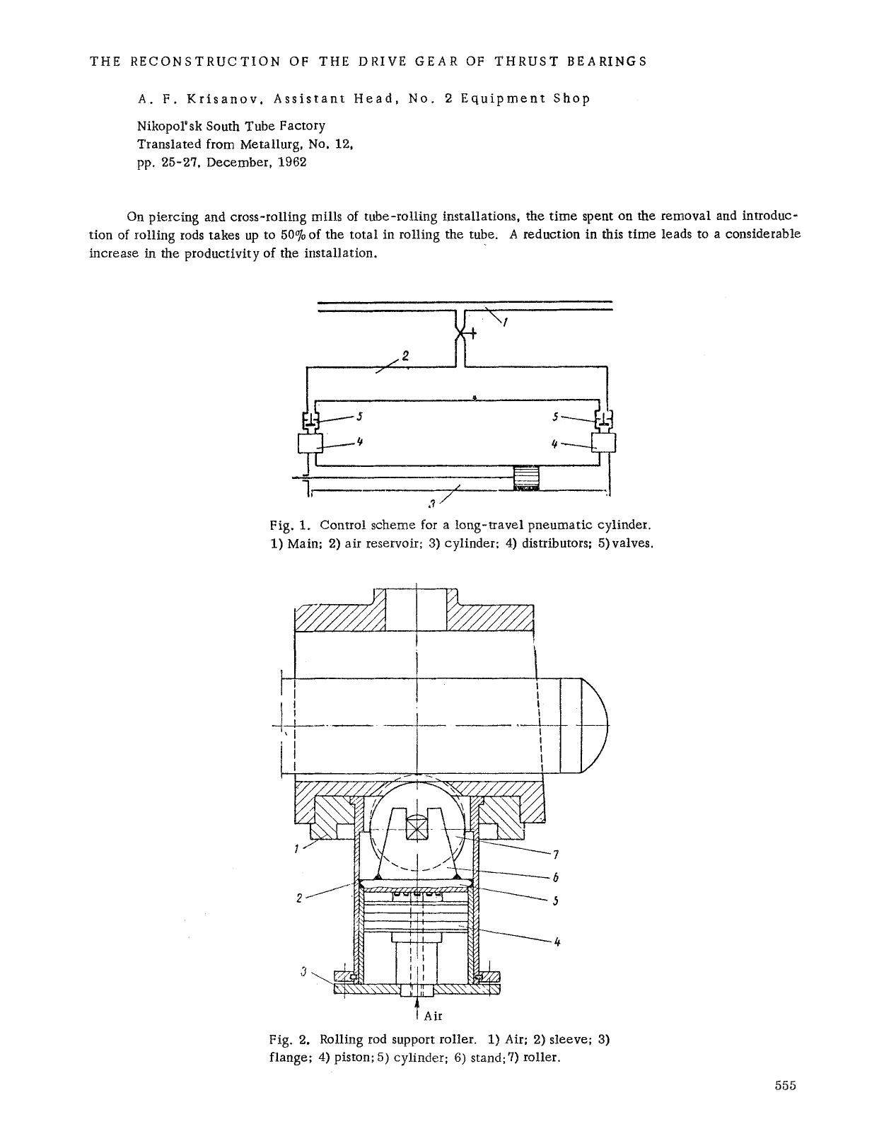 The reconstruction of the drive gear of thrust bearings by Unknown