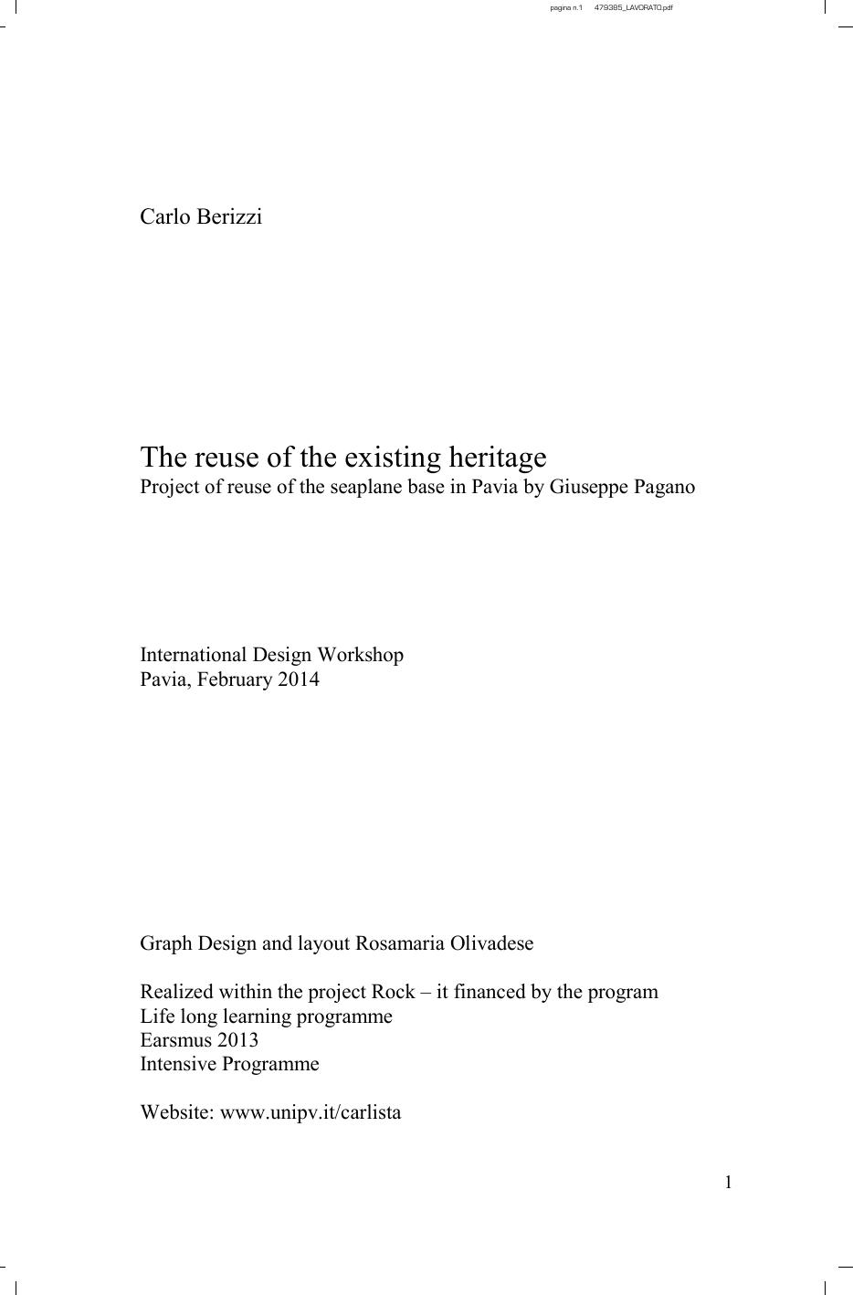 The reuse of the existing heritage by Carlo Berizzi