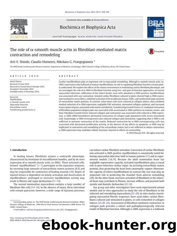 The role of Î±-smooth muscle actin in fibroblast-mediated matrix contraction and remodeling by Arti V. Shinde & Claudio Humeres & Nikolaos G. Frangogiannis