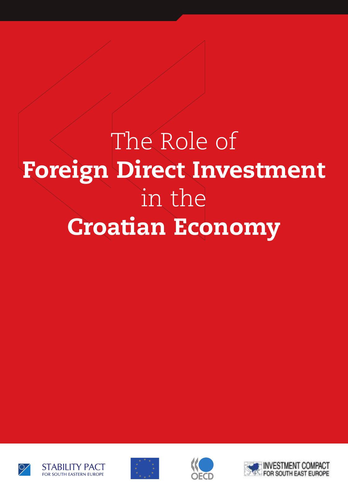 The role of foreign direct investment in the Croatian economy by OECD