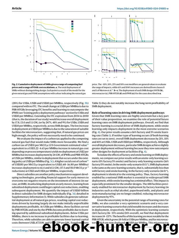 The role of policy and module manufacturing learning in industrial decarbonization by small modular reactors by Max Vanatta & William R. Stewart & Michael T. Craig