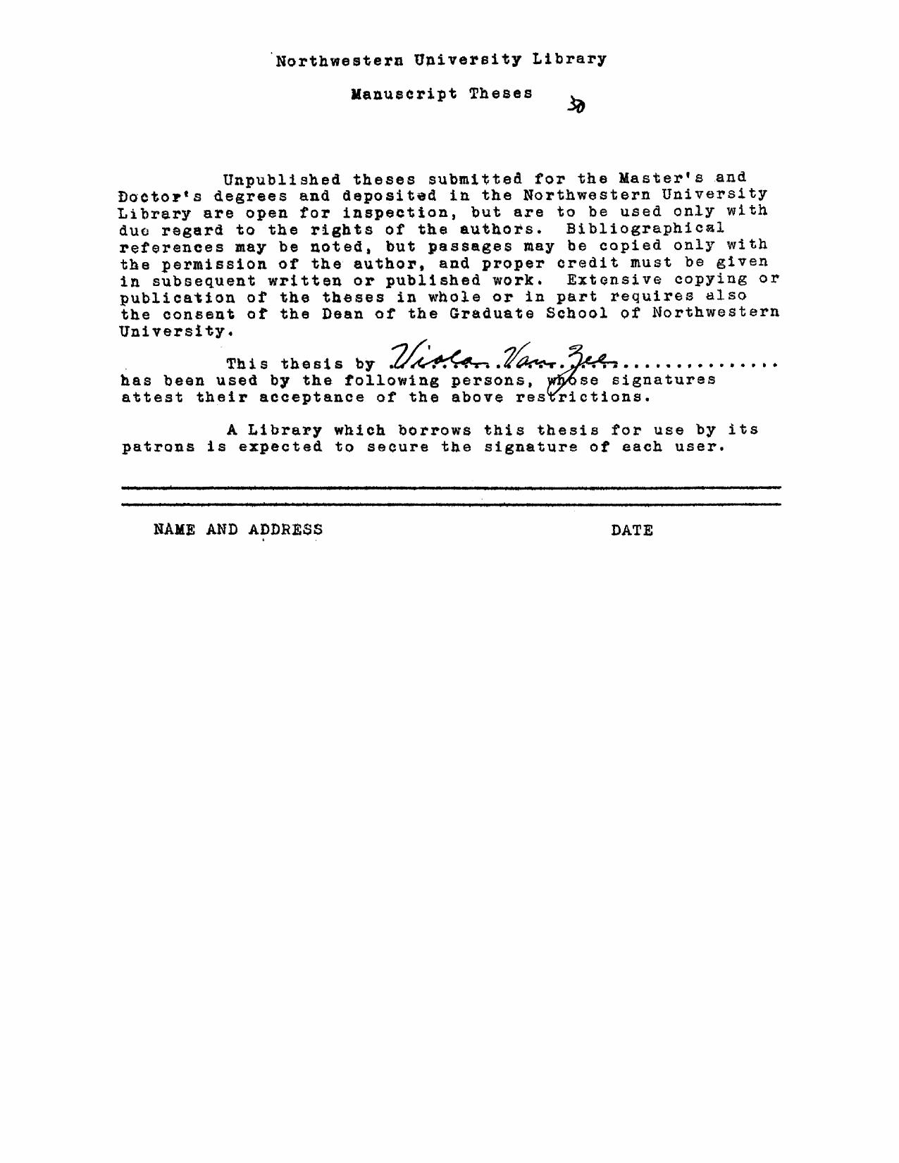 The role of recreation in Chicago from 1803 to 1848 as revealed in literature available in the metropolitan area by Van Zee Viola