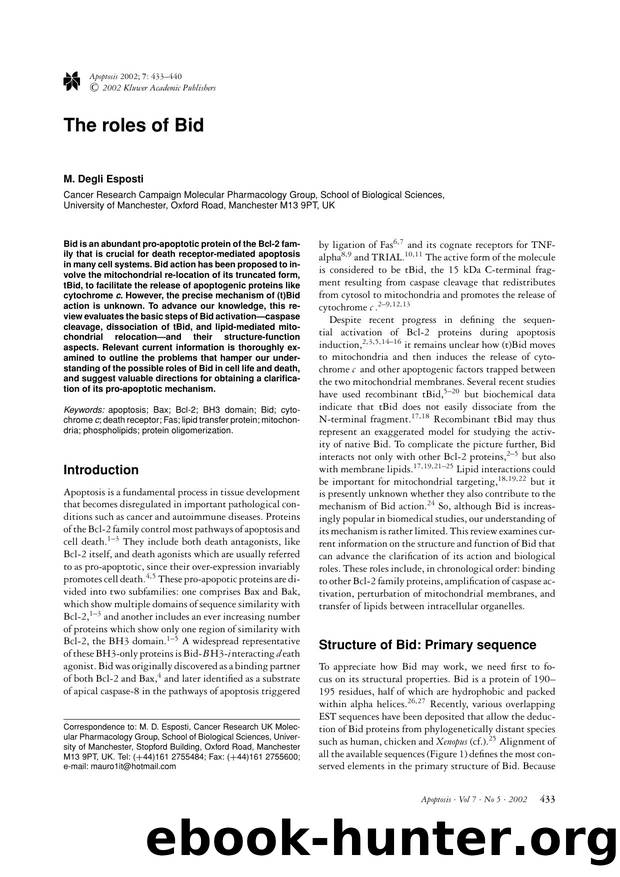 The roles of Bid by Unknown