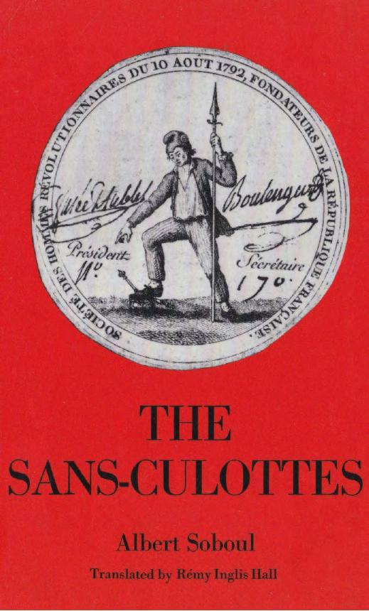 The sans-culottes by Albert Soboul