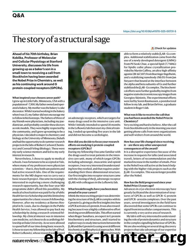 The story of a structural sage by Brian Kobilka & Stephanie Greed