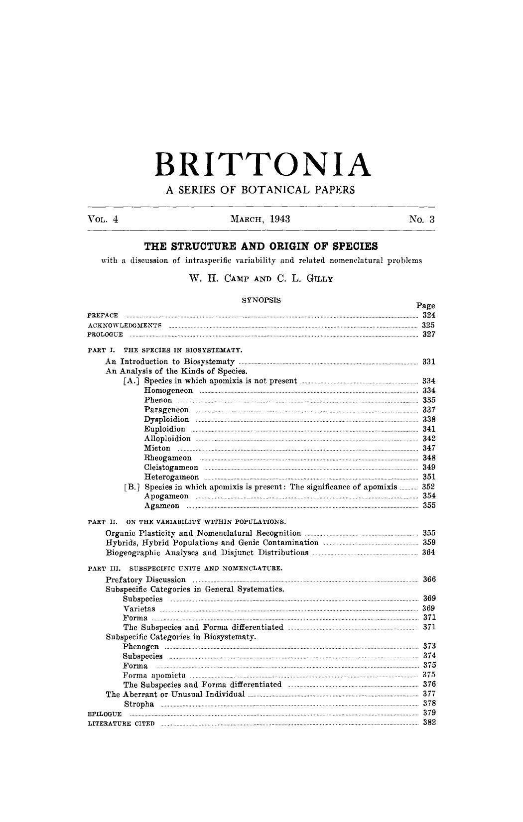 The structure and origin of species by Unknown