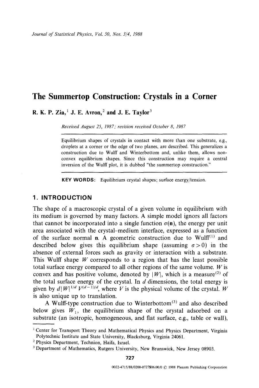 The summertop construction: Crystals in a corner by Unknown