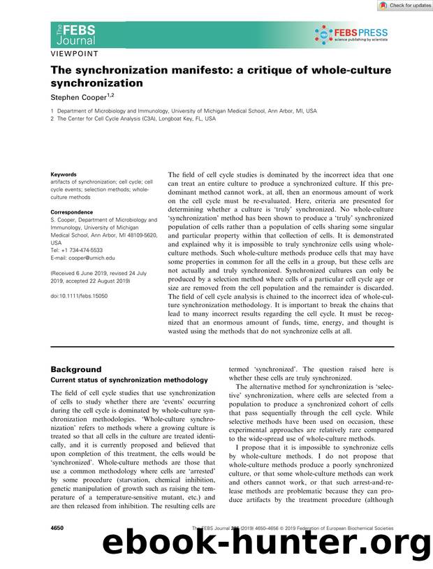 The synchronization manifesto: a critique of wholeâculture synchronization by Unknown