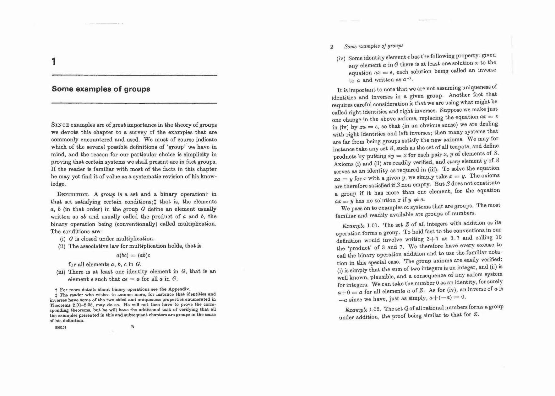 The theory of groups [incomplete scan] by Ian D. Macdonald