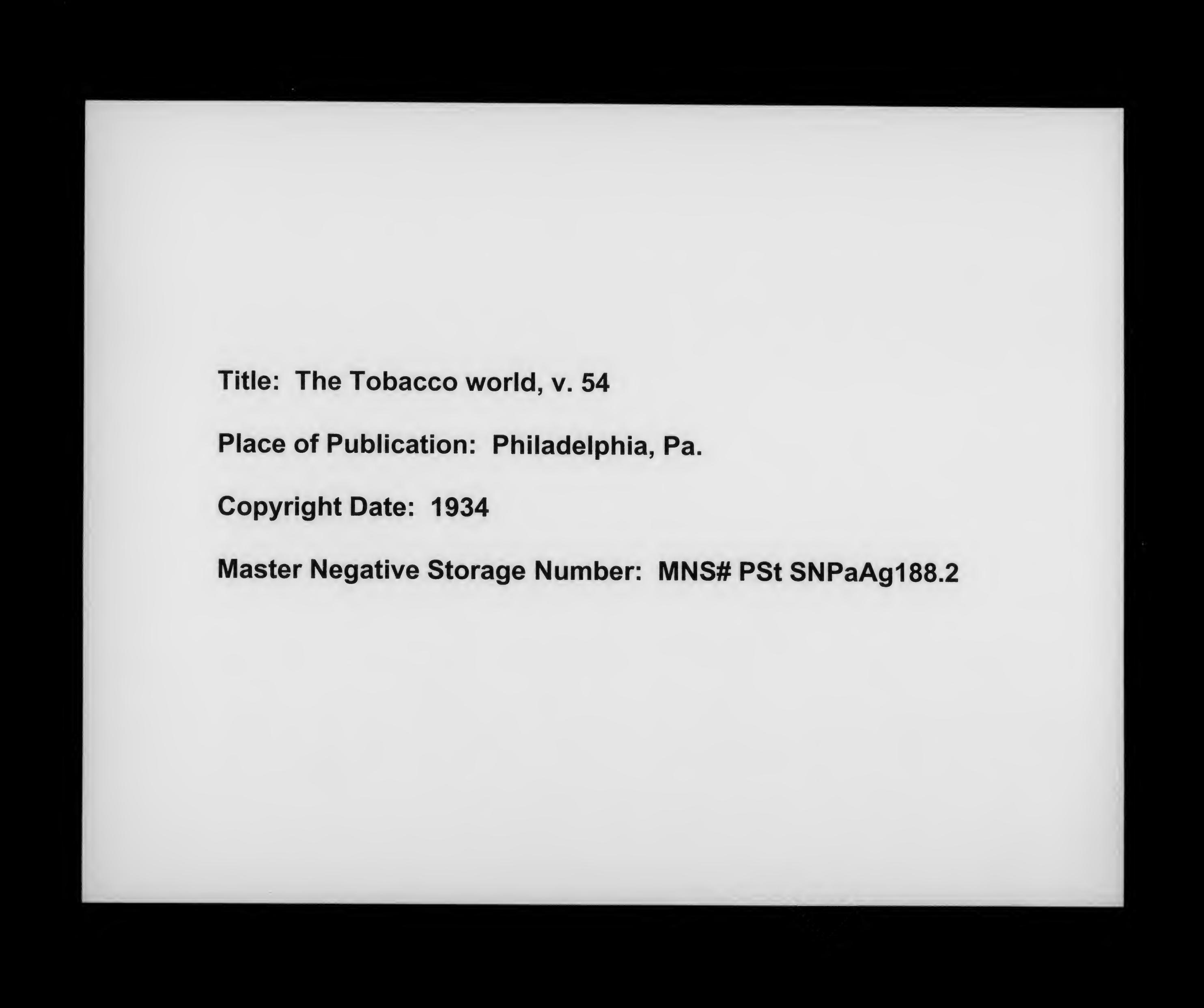 The tobacco world by Unknown