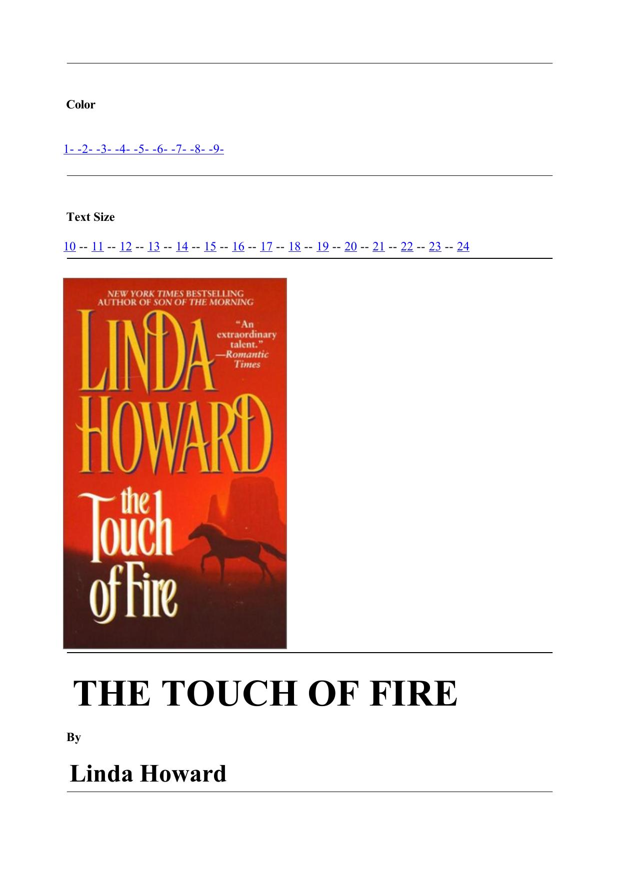 The touch of fire by Linda Howard