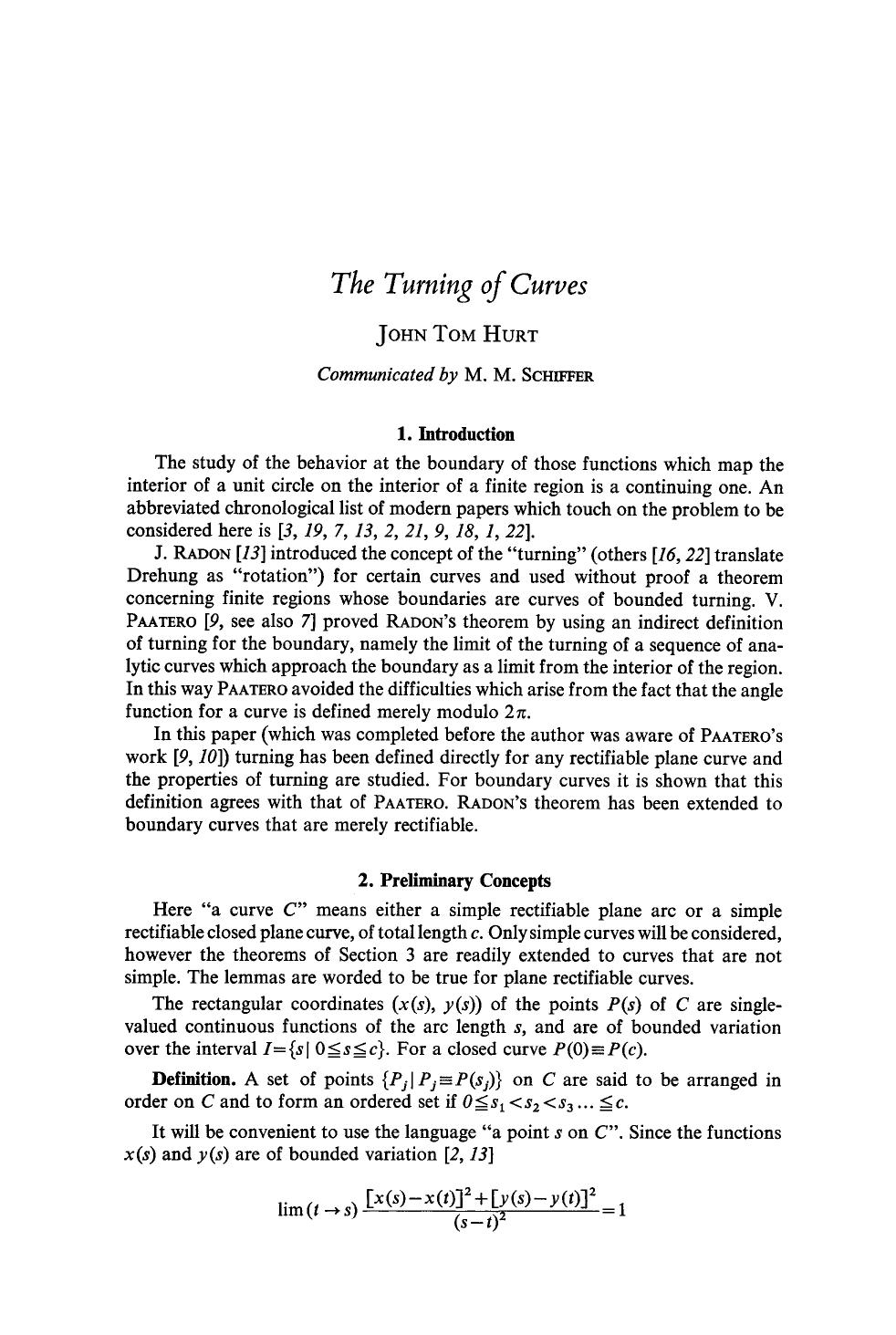 The turning of curves by Unknown