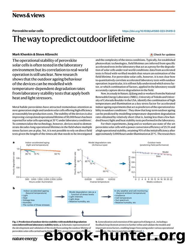 The way to predict outdoor lifetime by Mark Khenkin & Steve Albrecht