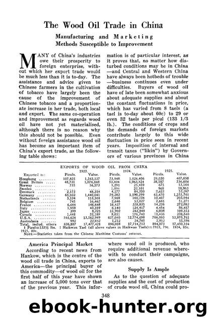The wood oil trade in China by Unknown