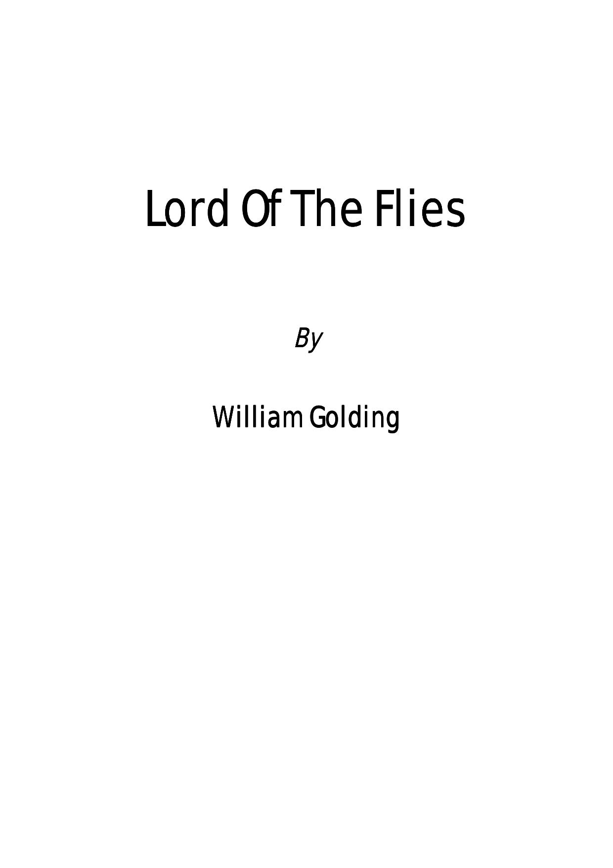 The.Lord.Of.The.Flies by William.Goldin