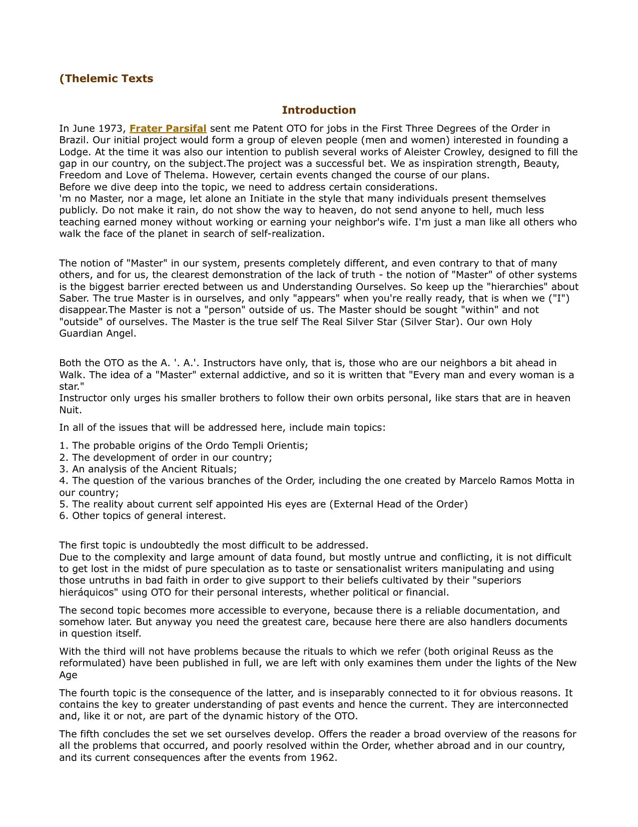 Thelemite Texts (A Study) by Unknown
