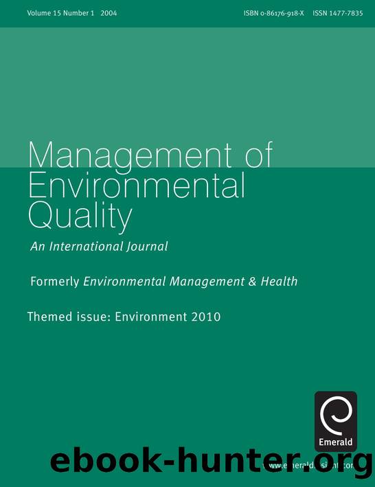 Themed issue - environment 2010 by Walter Leal Filho