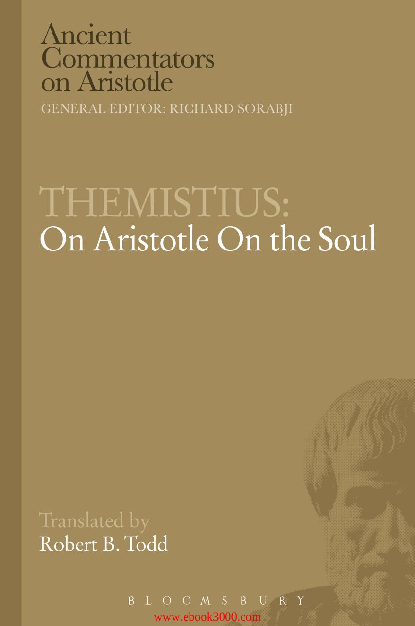 Themistius: On Aristotle On the Soul by Unknow