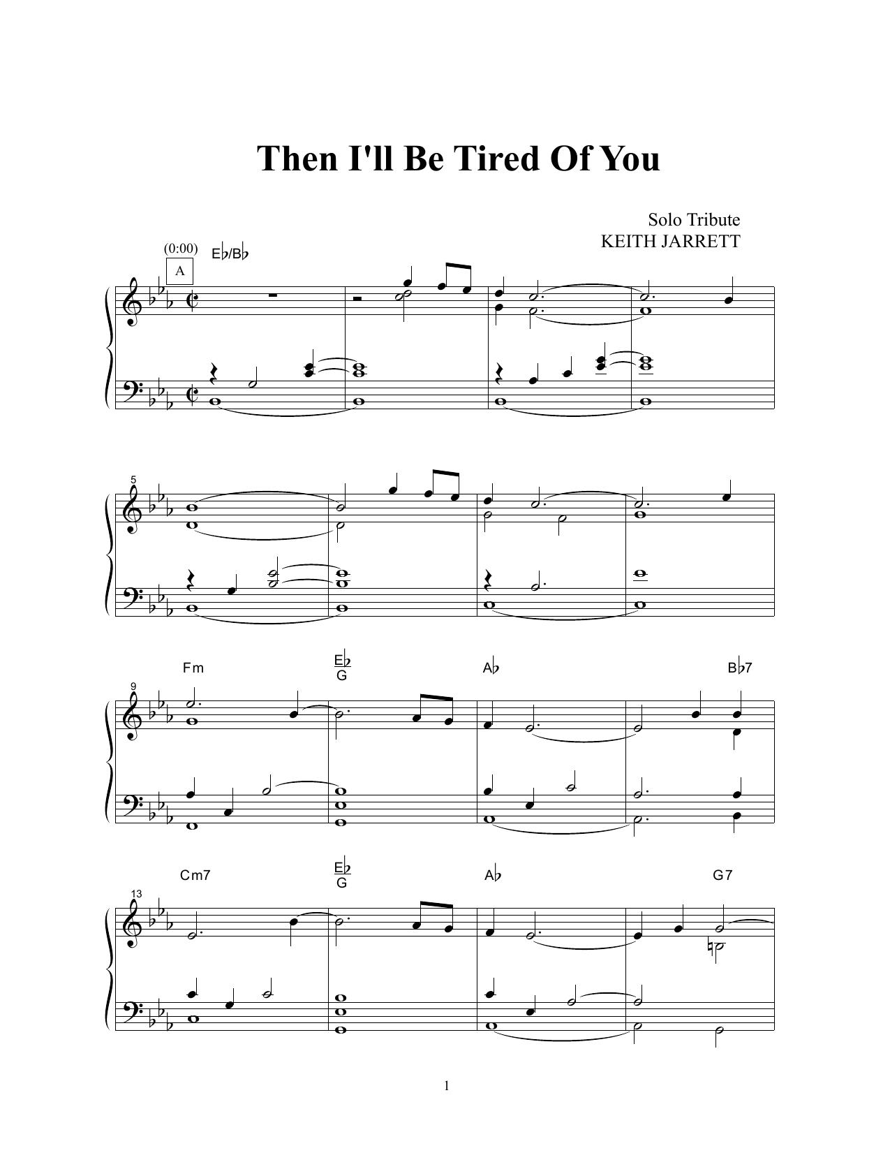 Then I'll Be Tired Of You.pdf by Simon