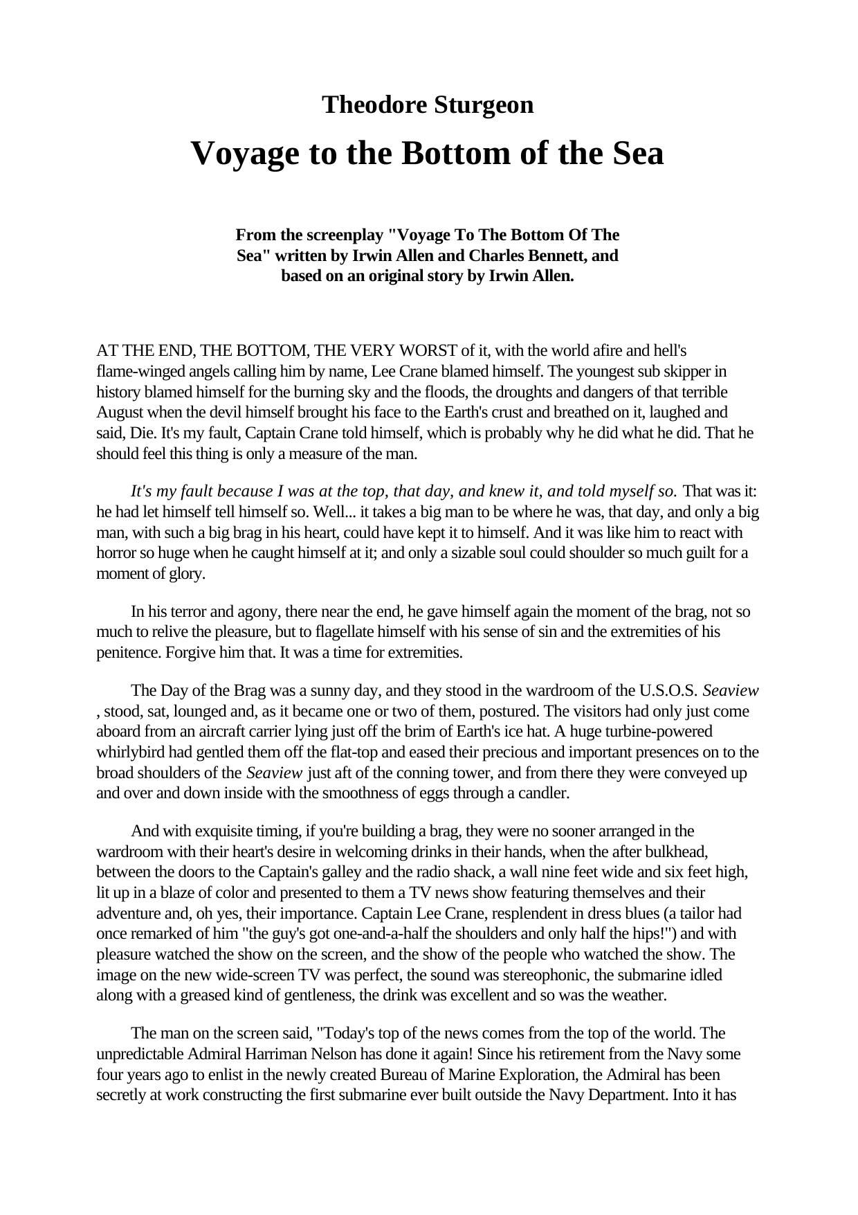 Theodore Sturgeon by Voyage to the Bottom of the Sea (2)